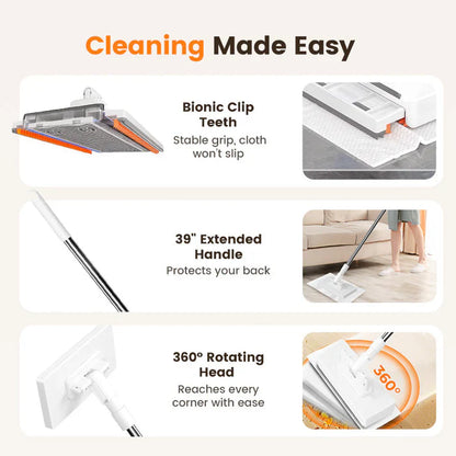 💥 Last day! 50% Off 💥Disposable Dust Mop with 4 Reusable Cloths