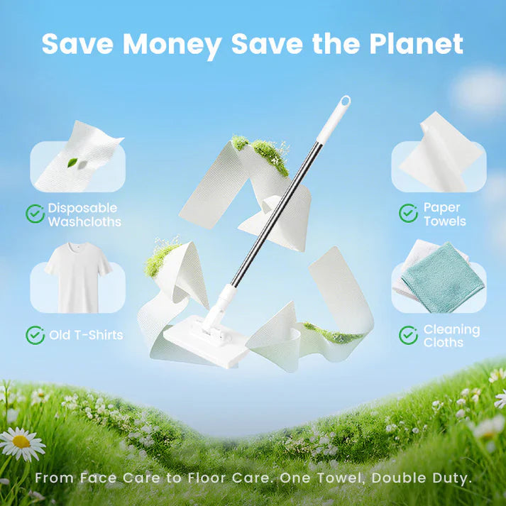 💥 Last day! 50% Off 💥Disposable Dust Mop with 4 Reusable Cloths