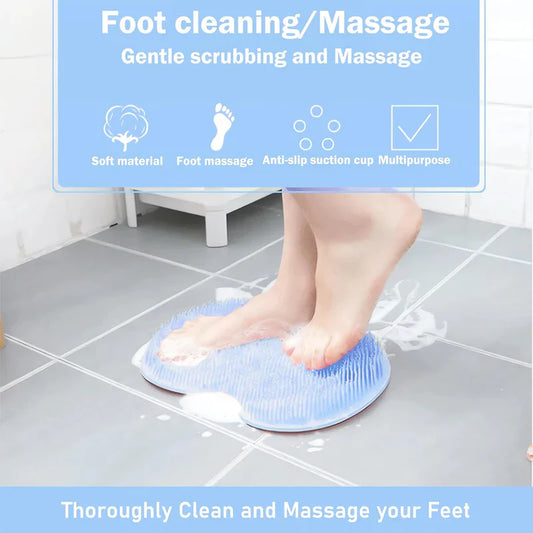 Eptchn Hands-Free Silicone Foot Scrubber Mat