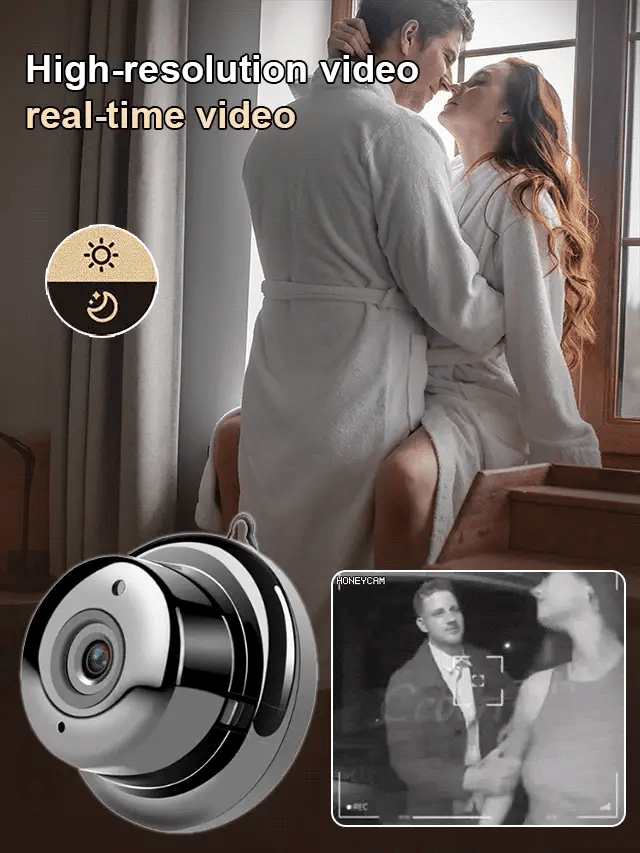 【Hidden camera HD night vision】No WIFI or electricity required💯Tiny and installs in 1 second ⚠️Remote real-time viewing