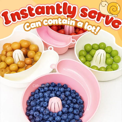 Auto-rinse Snail Rotating Fruit Strainer