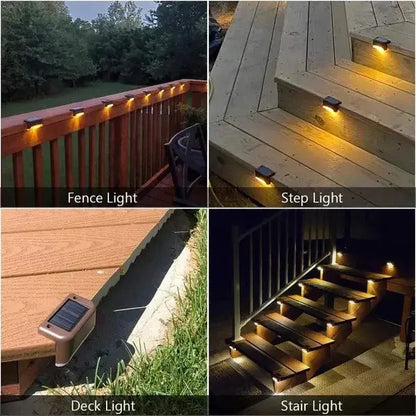 Solar Powered Waterproof Deck Lights for Outdoors