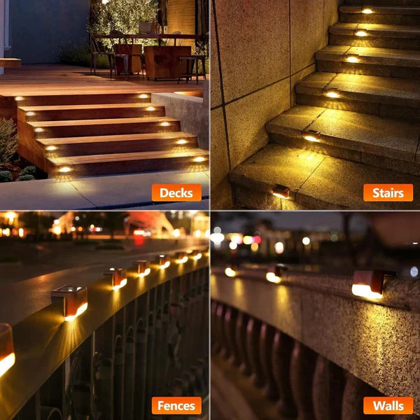 Solar Powered Waterproof Deck Lights for Outdoors