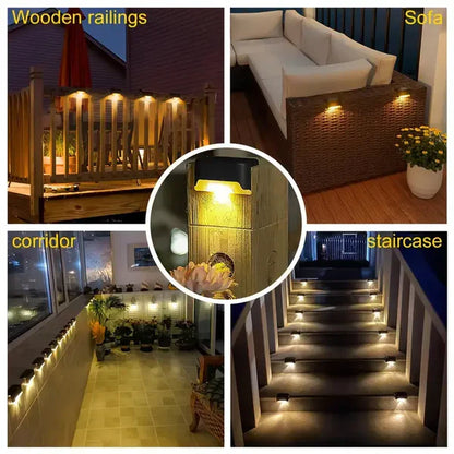 Solar Powered Waterproof Deck Lights for Outdoors