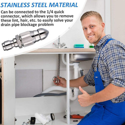 Powerful Pipe Cleaning and Unclogging Nozzle