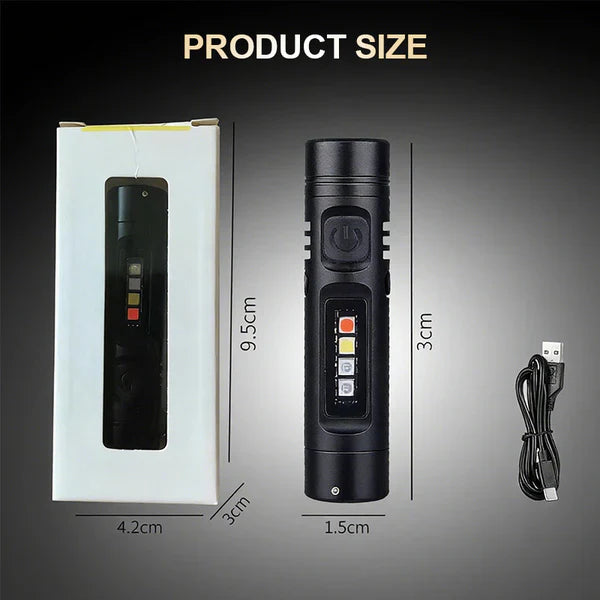 ⭐Multifunctional aluminum alloy mini flashlight